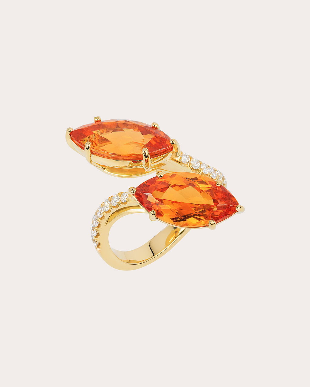 G-One Garnet and Diamond Ring