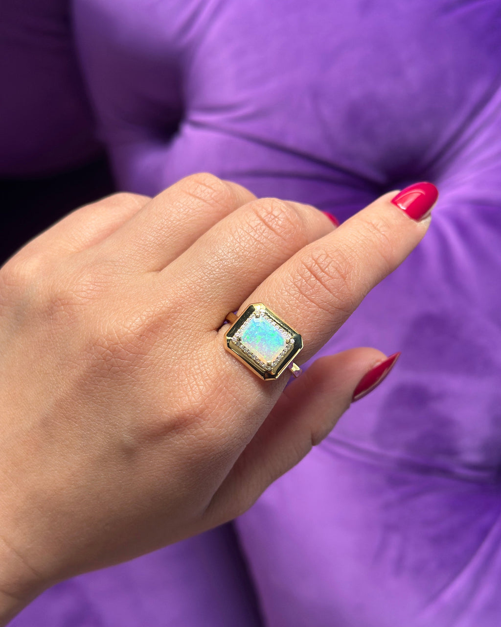 Opal & Diamond 18k Gold Limited Edition Ring