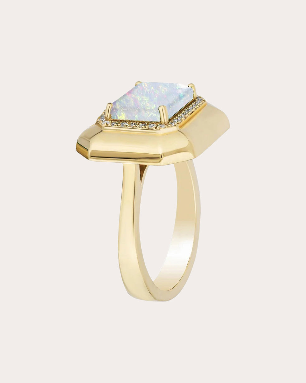 Opal & Diamond 18k Gold Limited Edition Ring