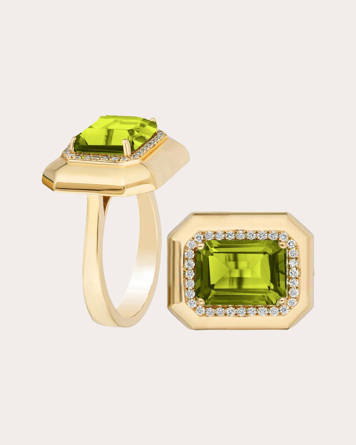 Peridot & Diamond 18k Gold Limited Edition Ring