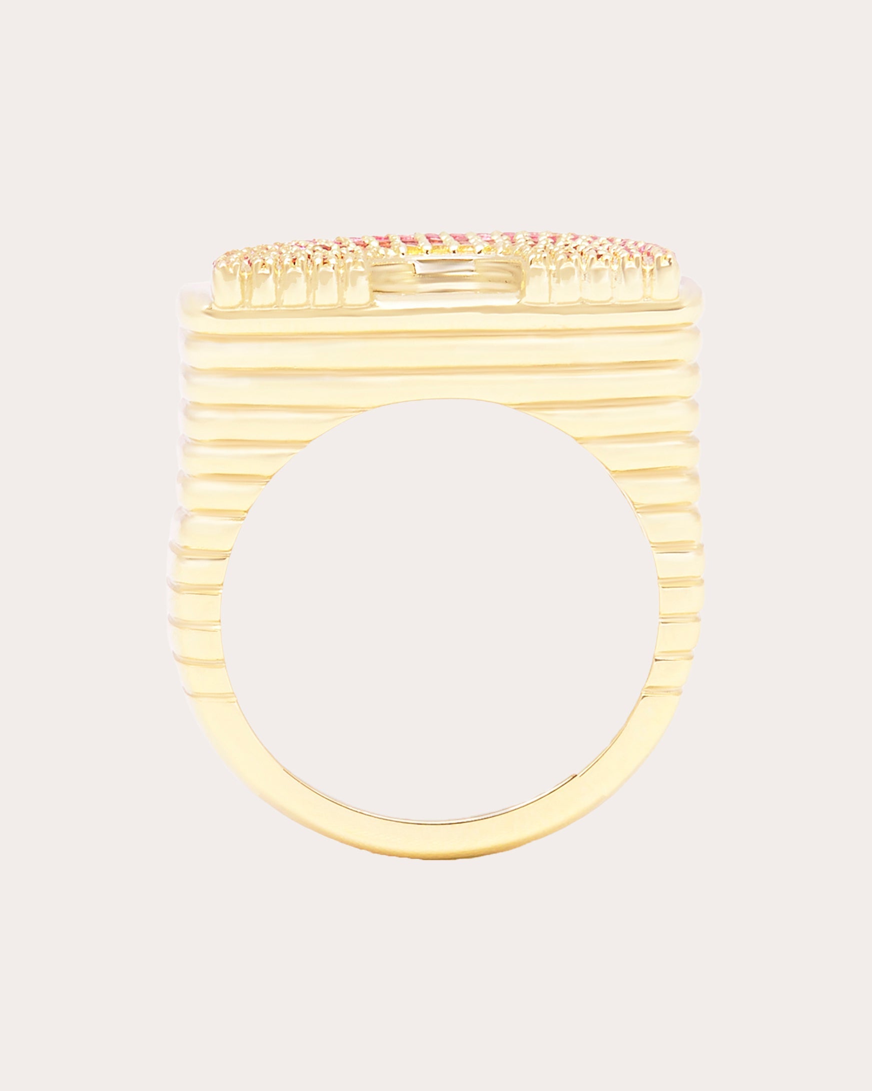 Multicolor Sapphire & 14k Gold Juju Rainbow Ring