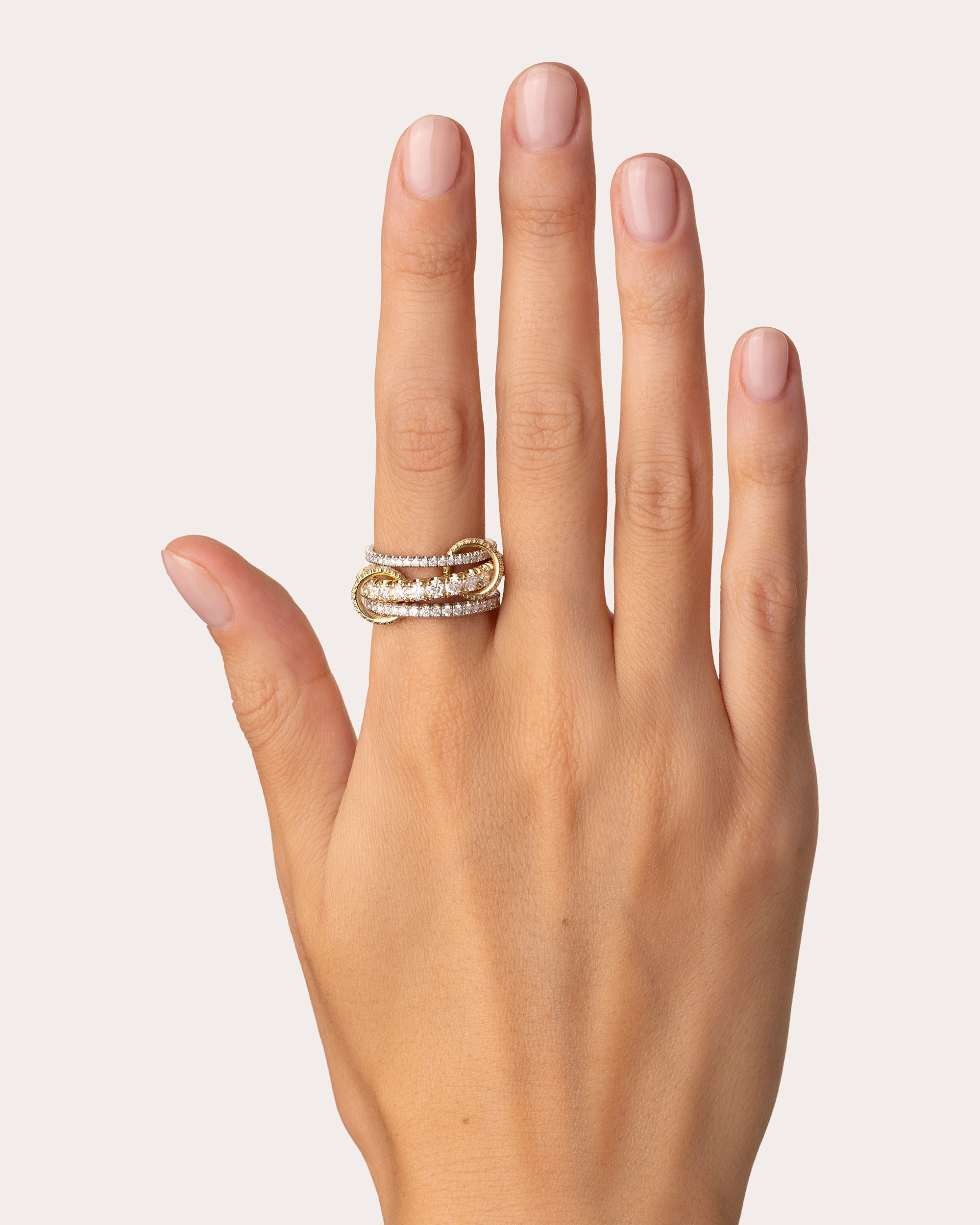 Diamond & 18k Gold Two-Tone Junia Ring