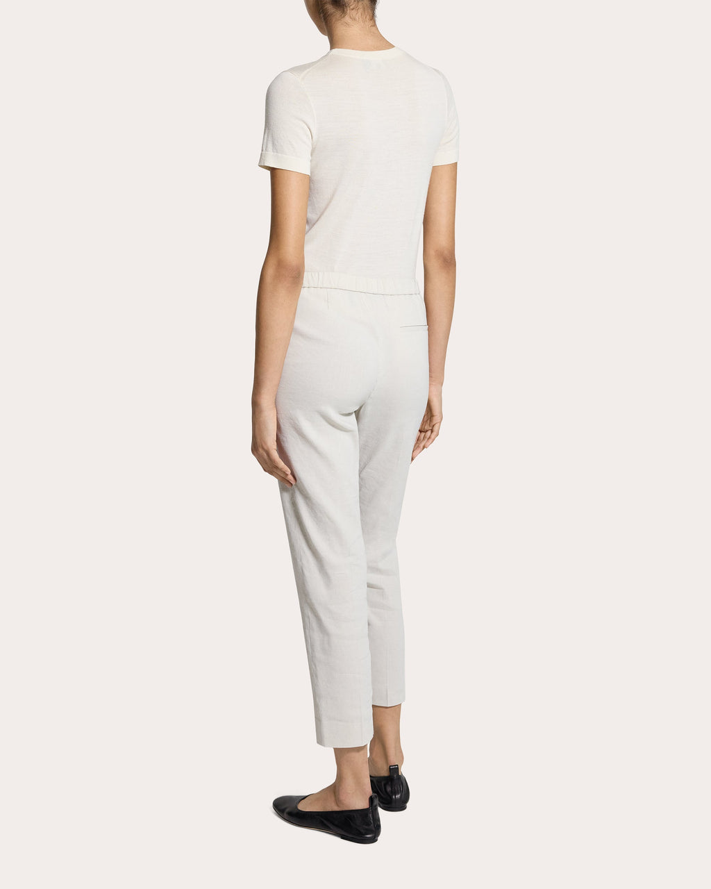 Treeca Good Linen Cropped Pull-On Pants