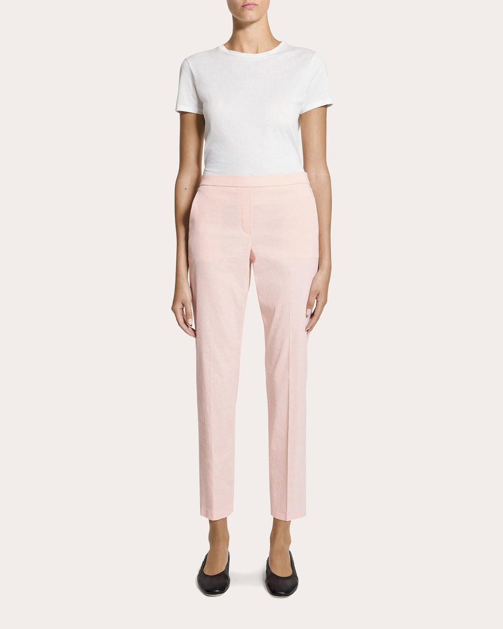 Treeca Good Linen Cropped Pull-On Pants