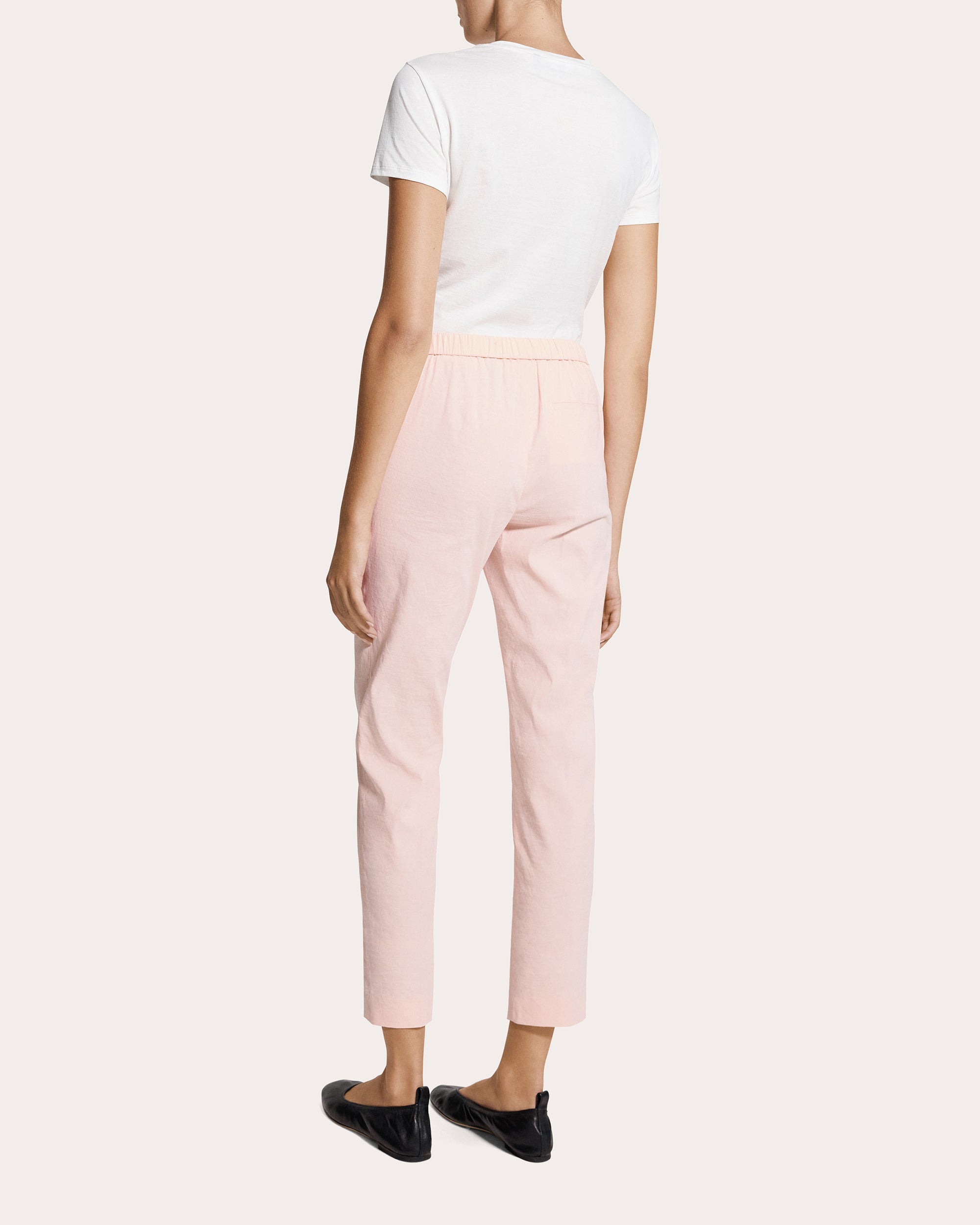 Treeca Good Linen Cropped Pull-On Pants