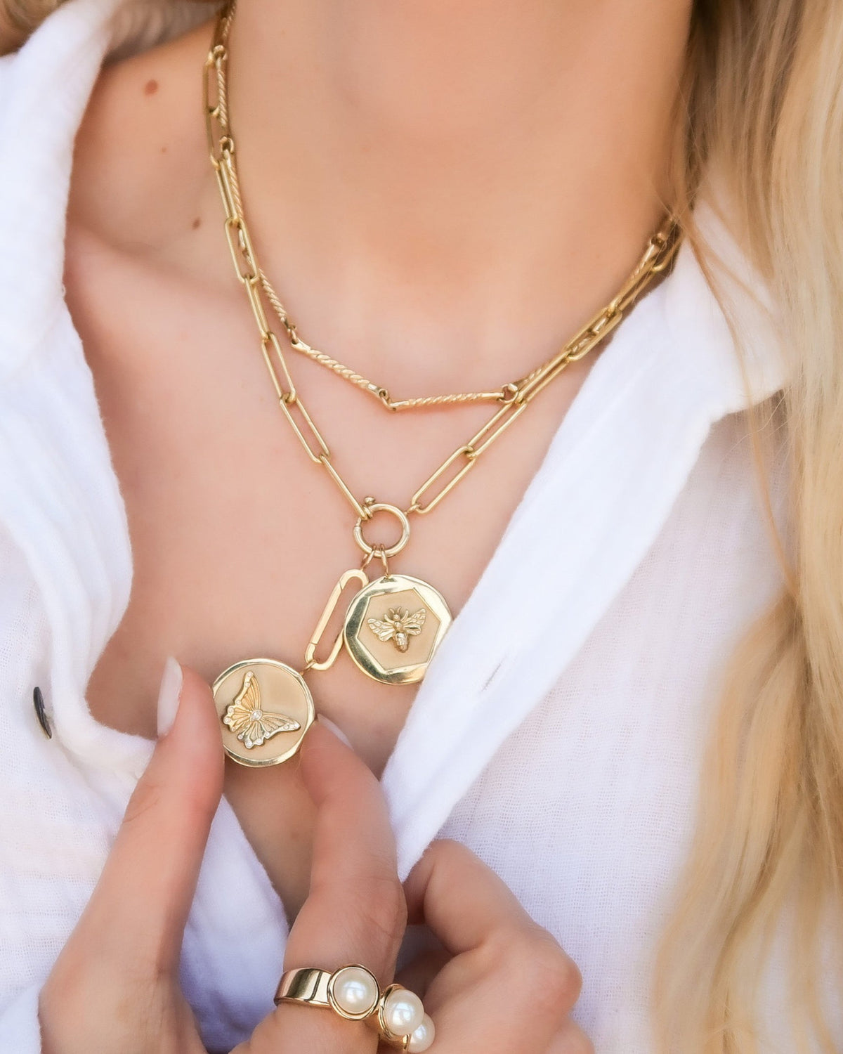 14k Gold Charm Extender
