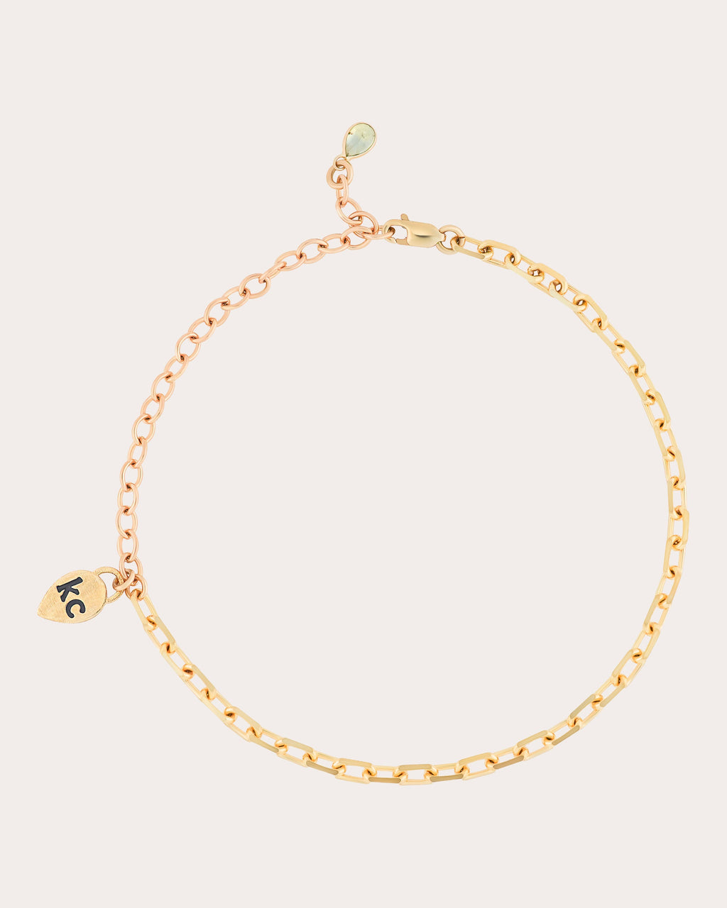 14k Gold Diamond-Cut Cable Bracelet
