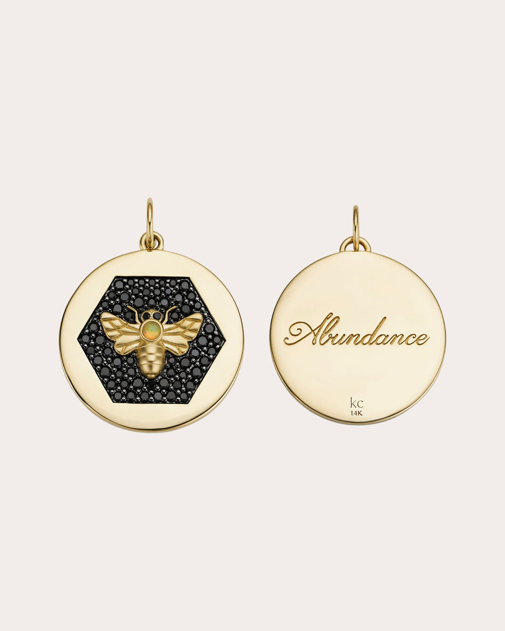 Black Diamond Pavé Bee Pendant