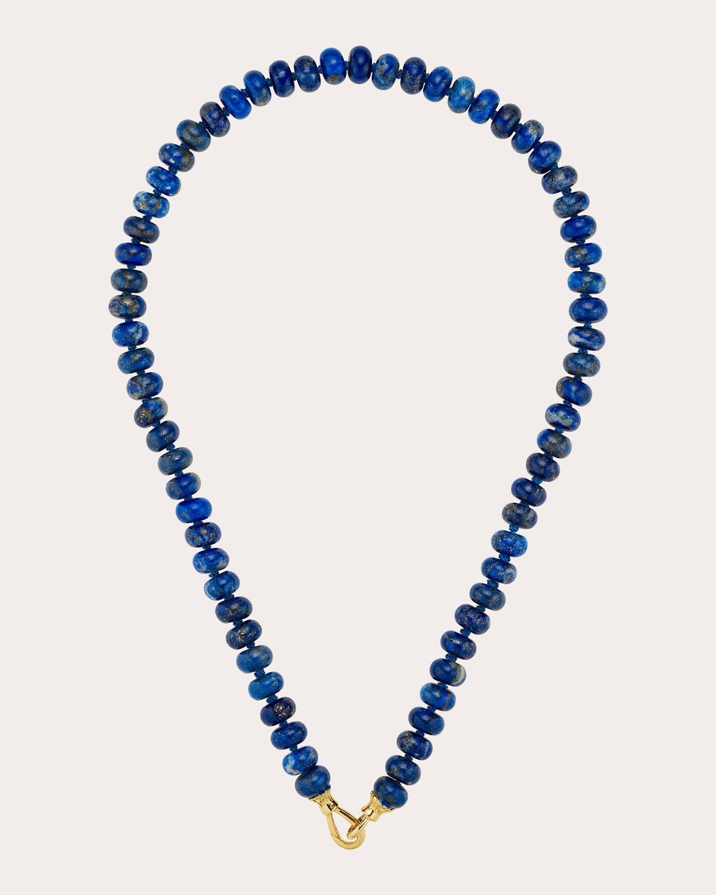 Lapis Lazuli Rondelle Beaded Necklace