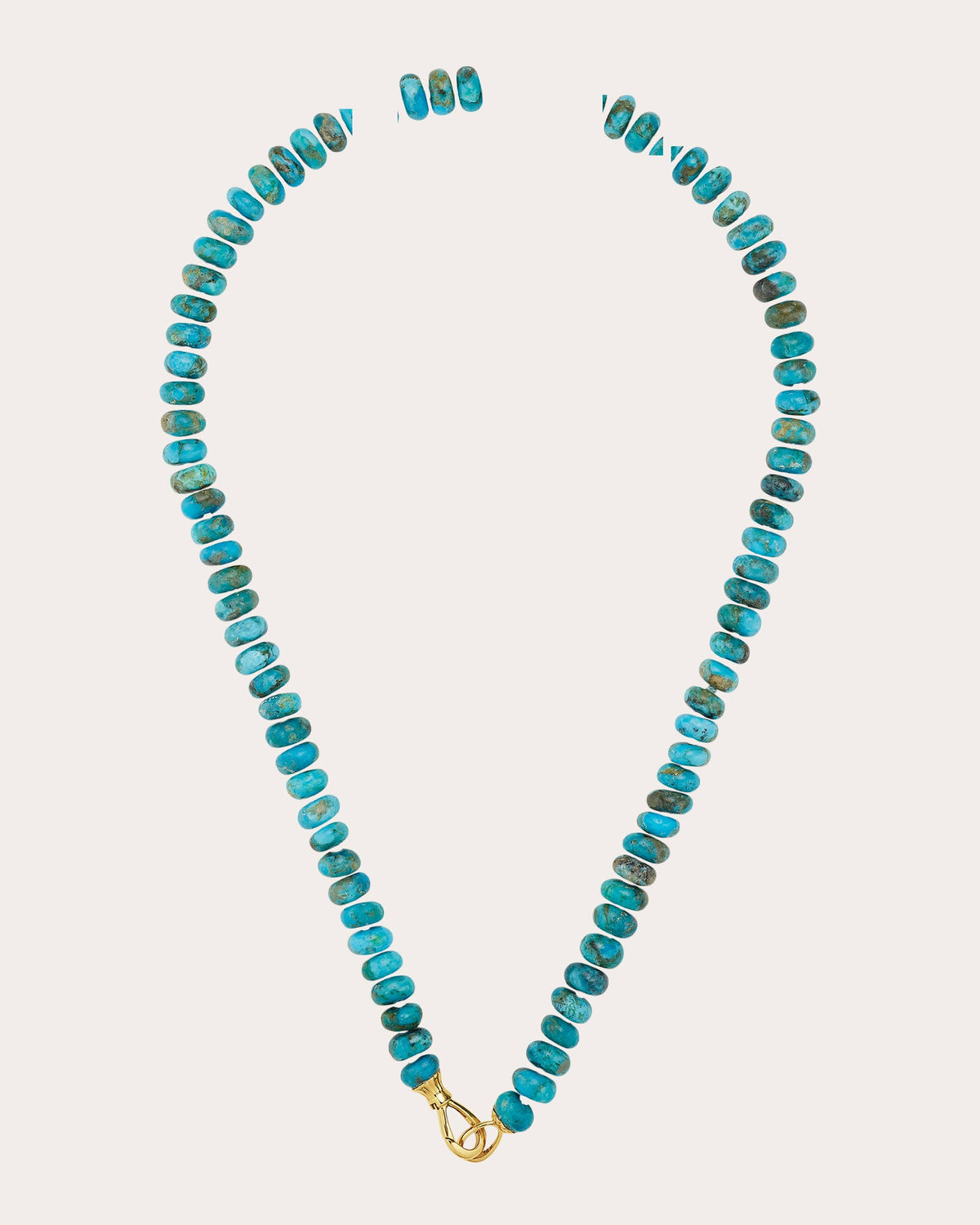 Turquoise Rondelle Beaded Necklace