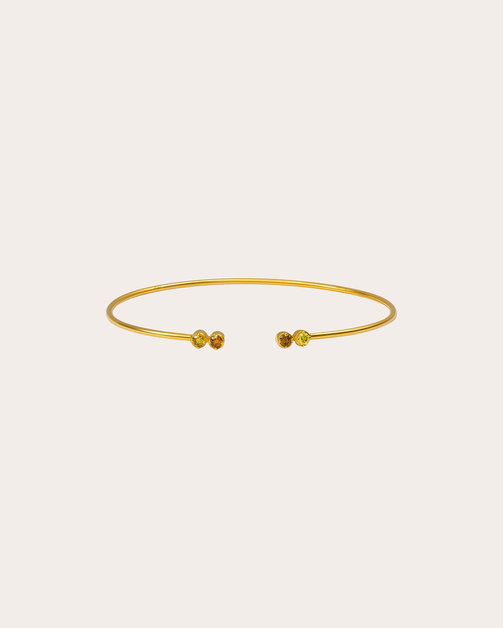 Colored Diamond Duo Flexi Cuff Bracelet