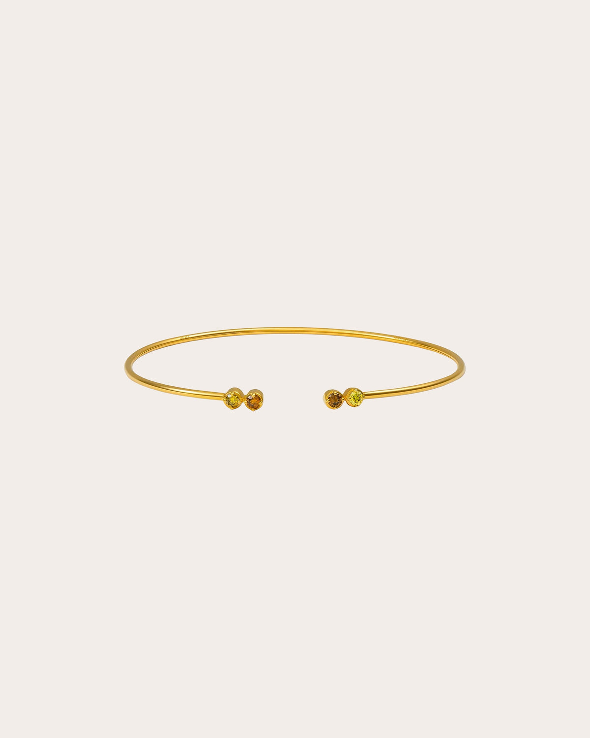 Colored Diamond Duo Flexi Cuff Bracelet