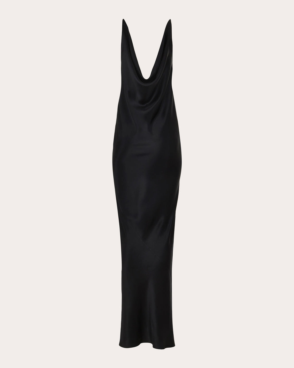 Knot Drop Silk Draped Gown