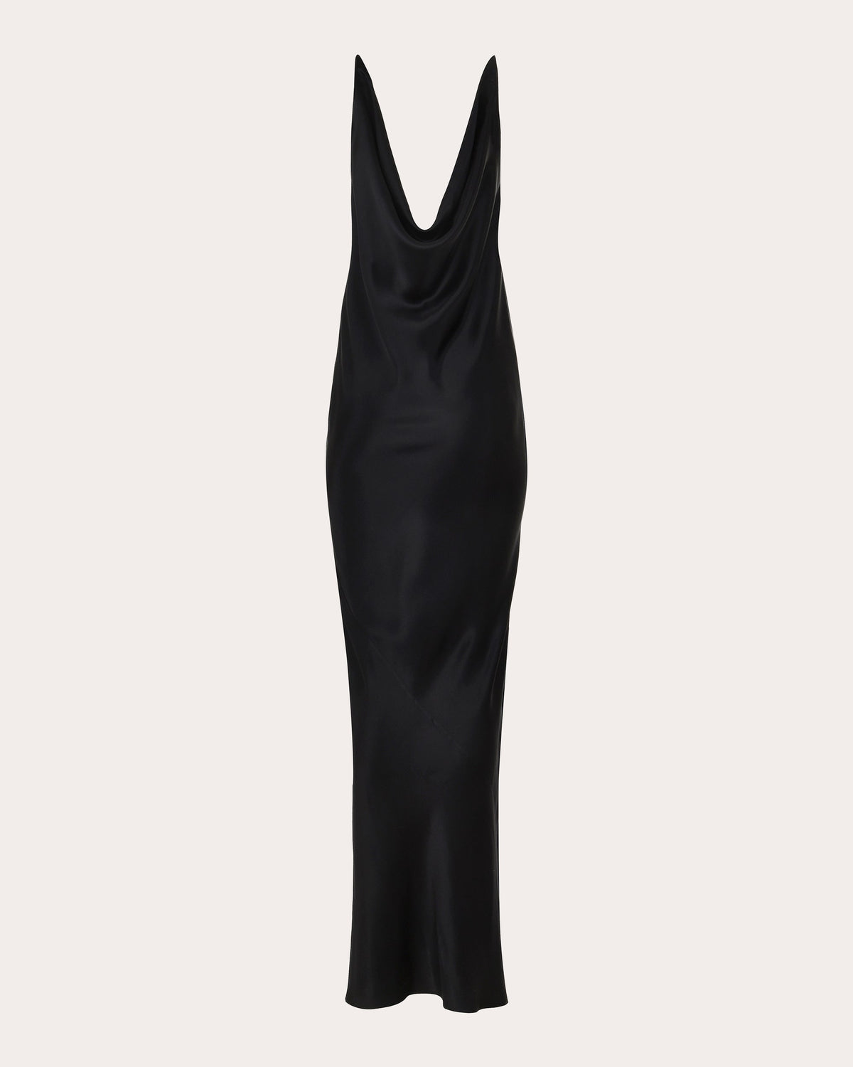 Knot Drop Silk Draped Gown
