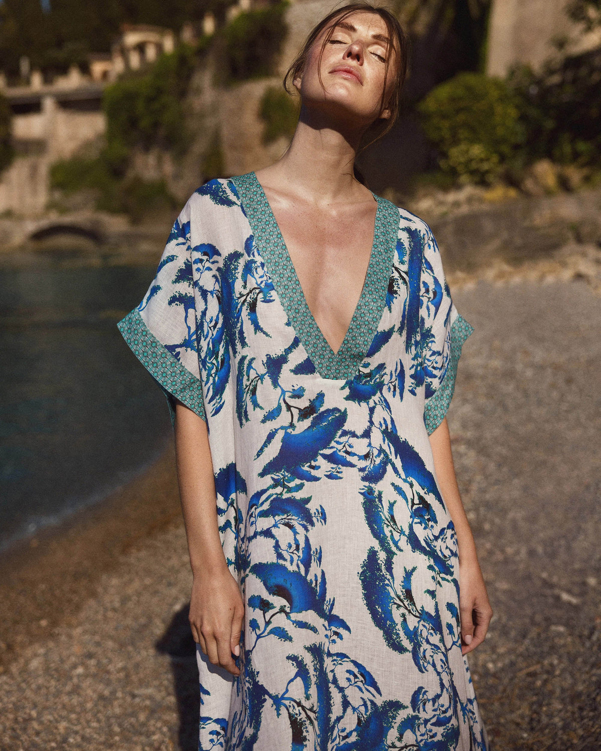 Kaze Bonsai Linen Kaftan