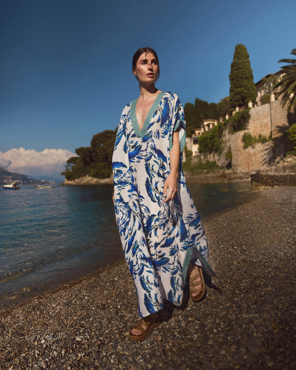 Kaze Bonsai Linen Kaftan