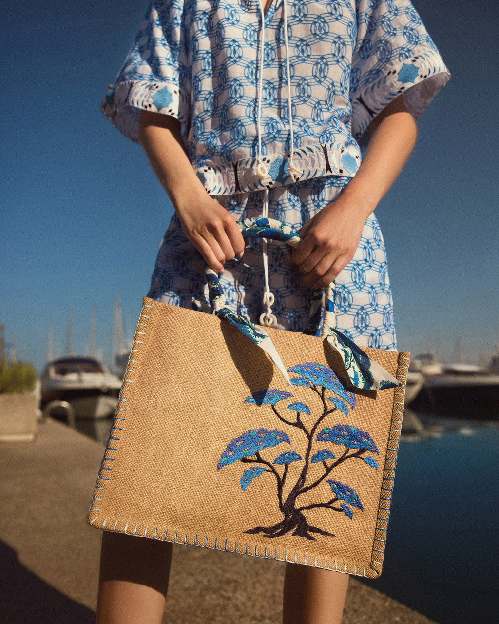Oto Broderie Anglaise Cotton Shorts Set