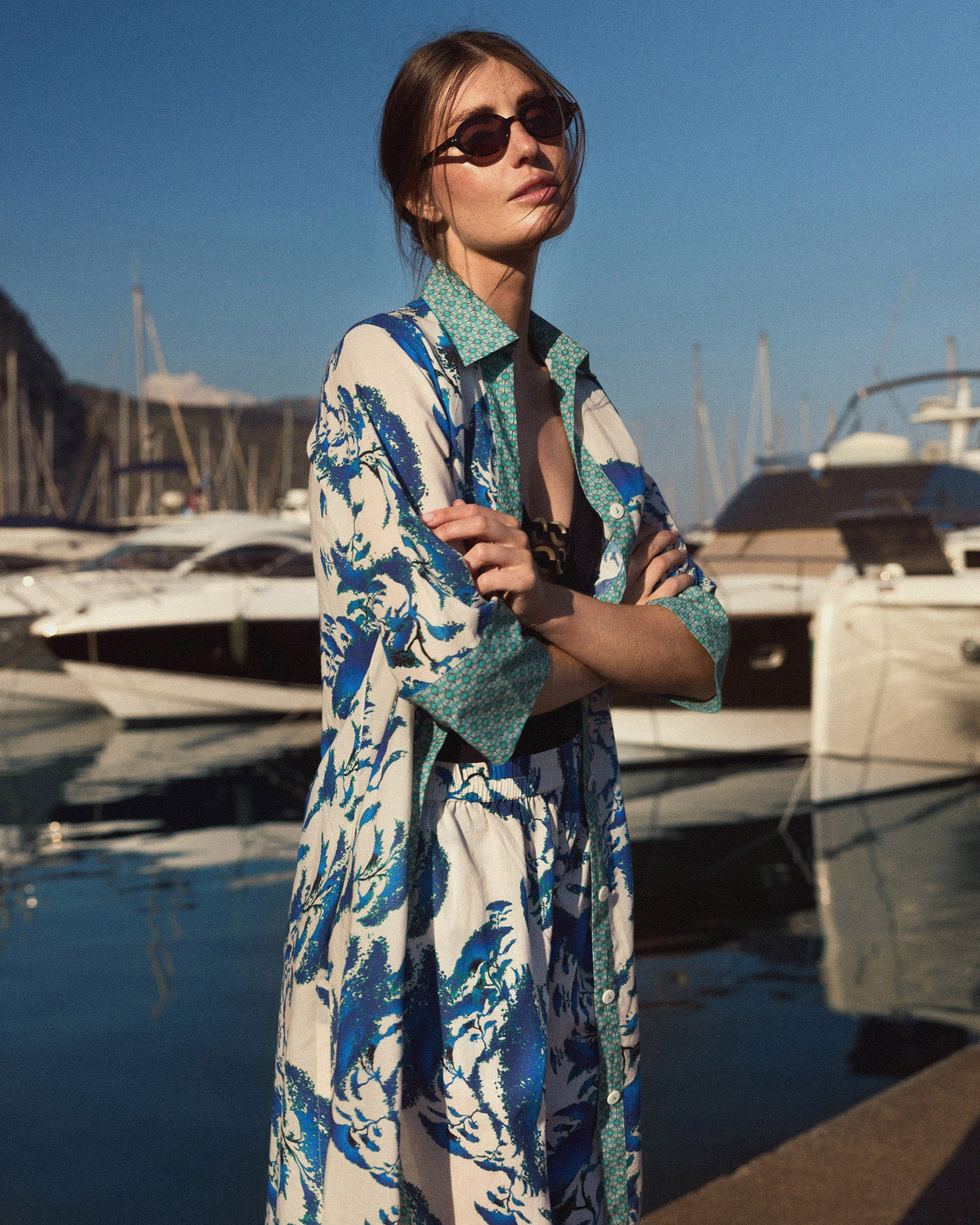 Mio Bonsai Cotton Shirt Dress