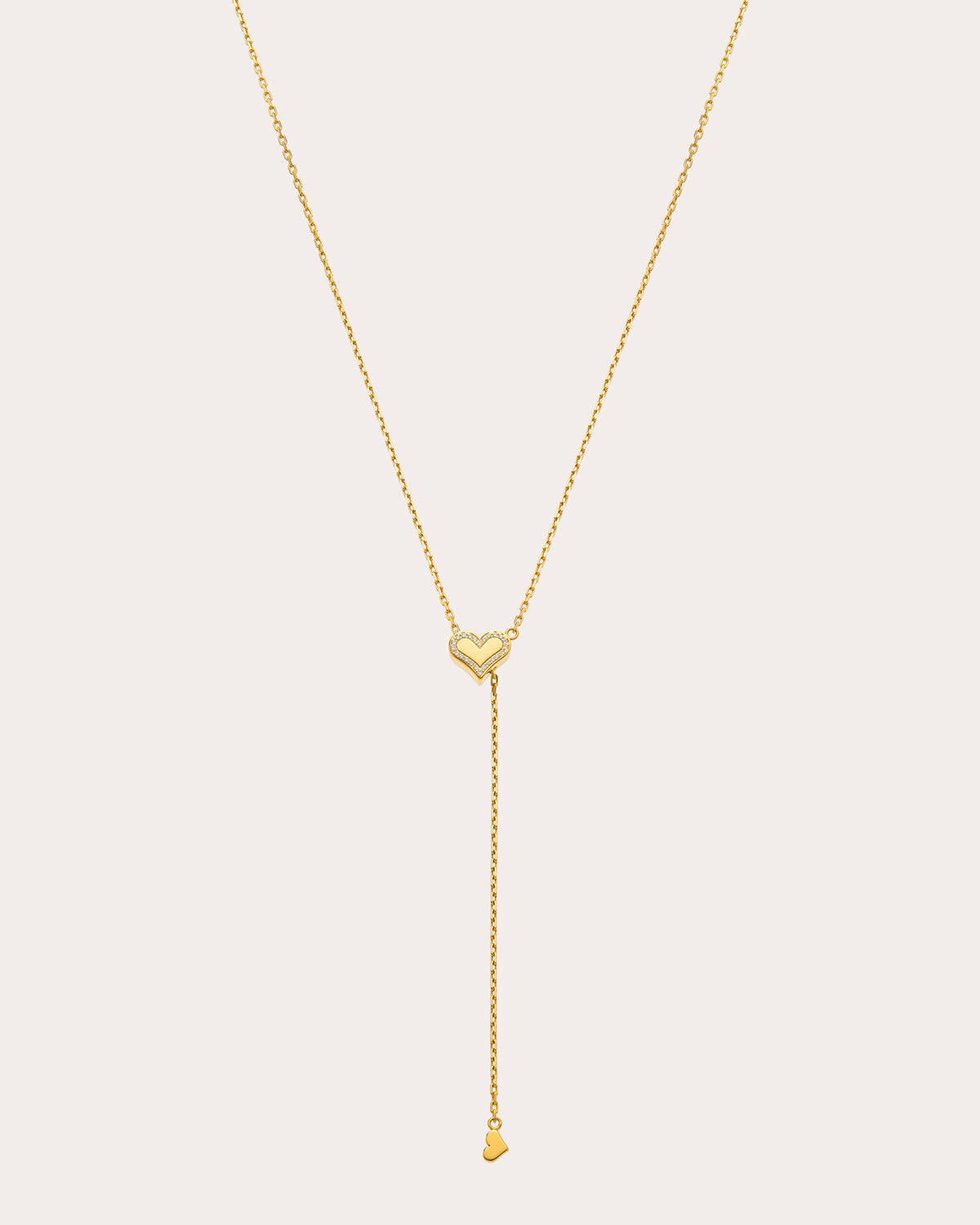 Diamond Outline Heart Transformer Necklace