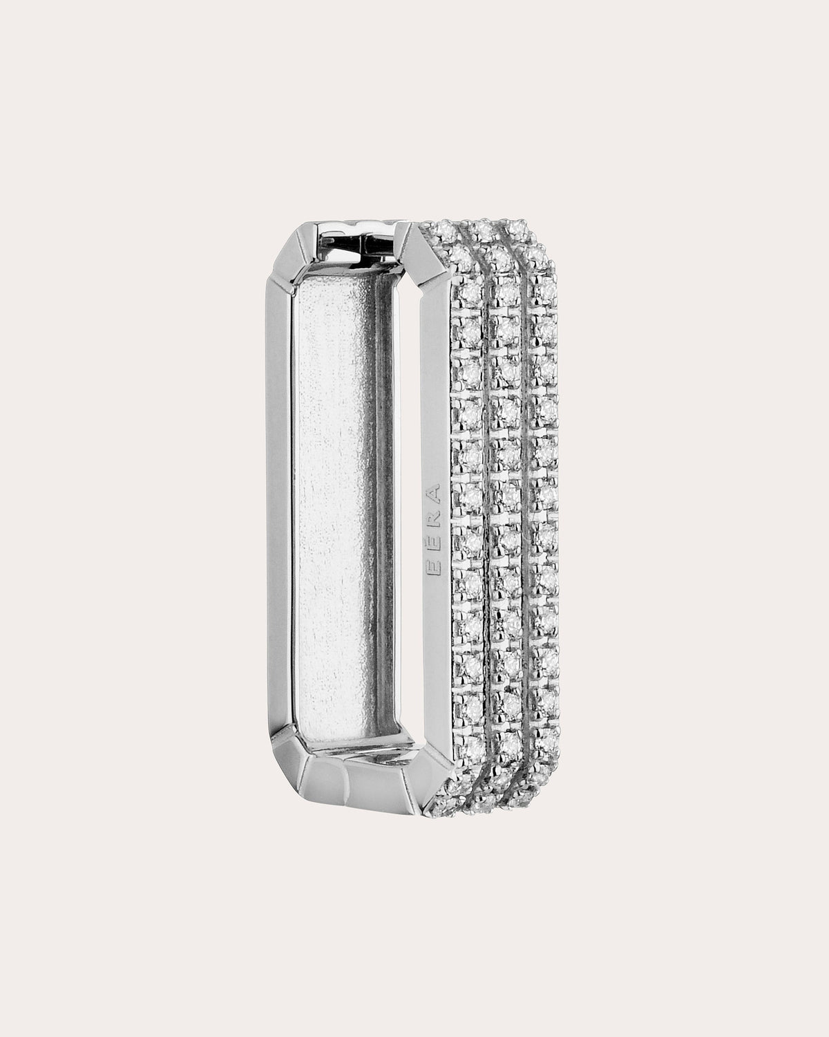 Diamond Pavé Long Candy Hoop Earring