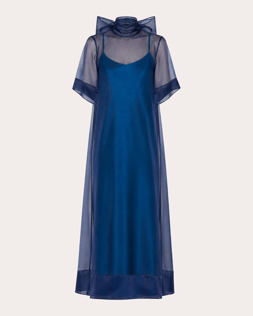 Perspective Sheer Silk Organza Maxi Dress
