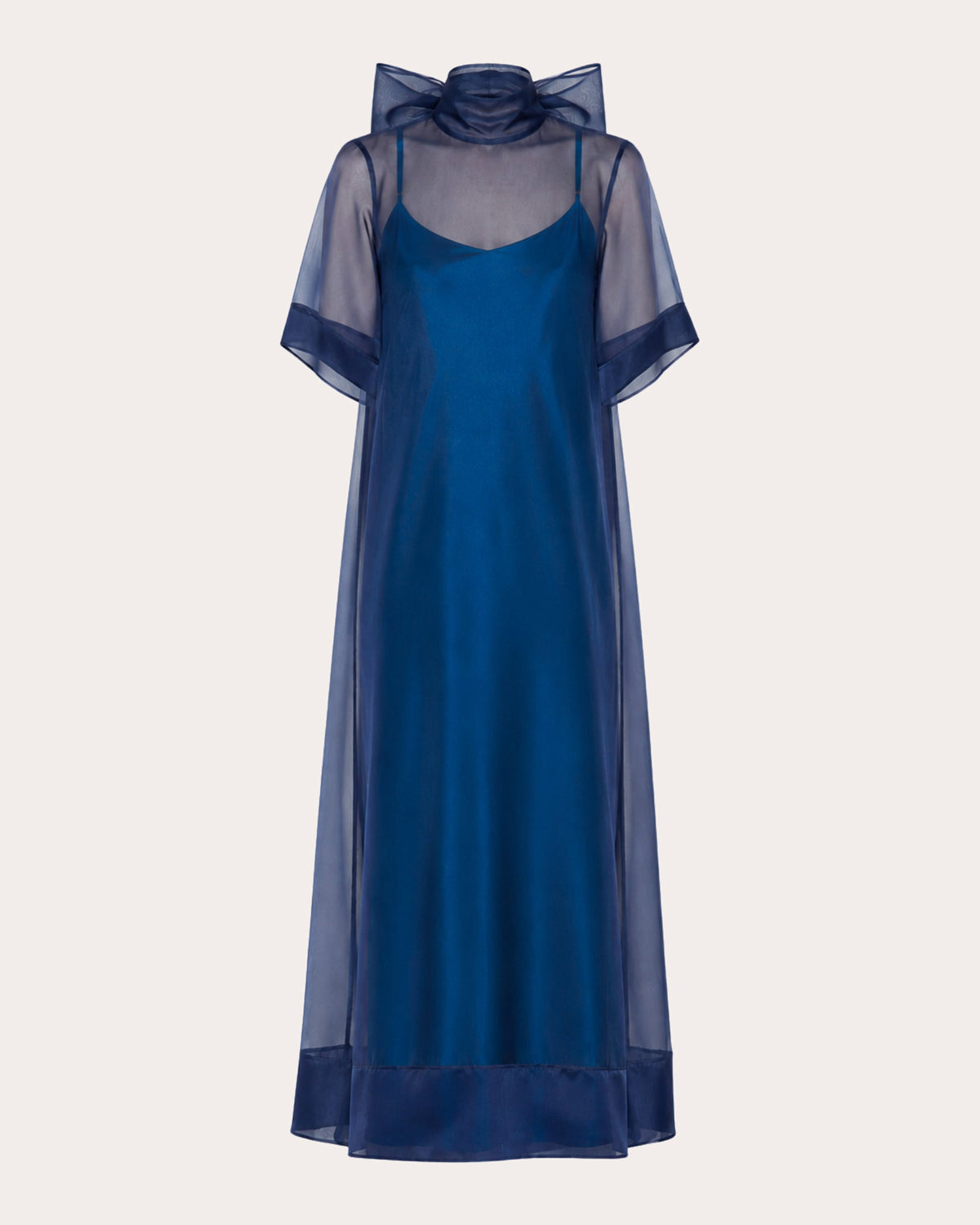 Perspective Sheer Silk Organza Maxi Dress