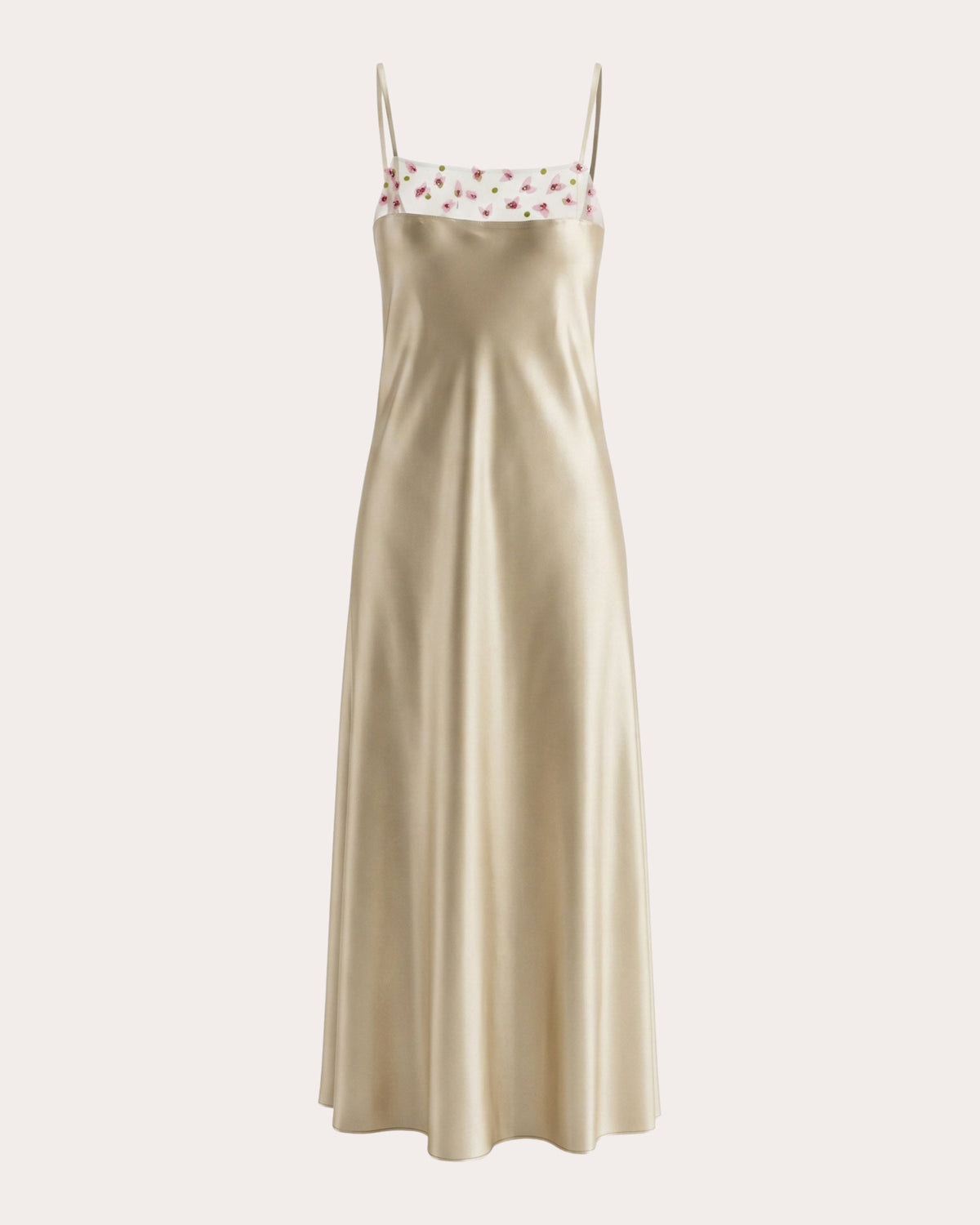 Eternal Beaded Tulle Silk Bias Gown