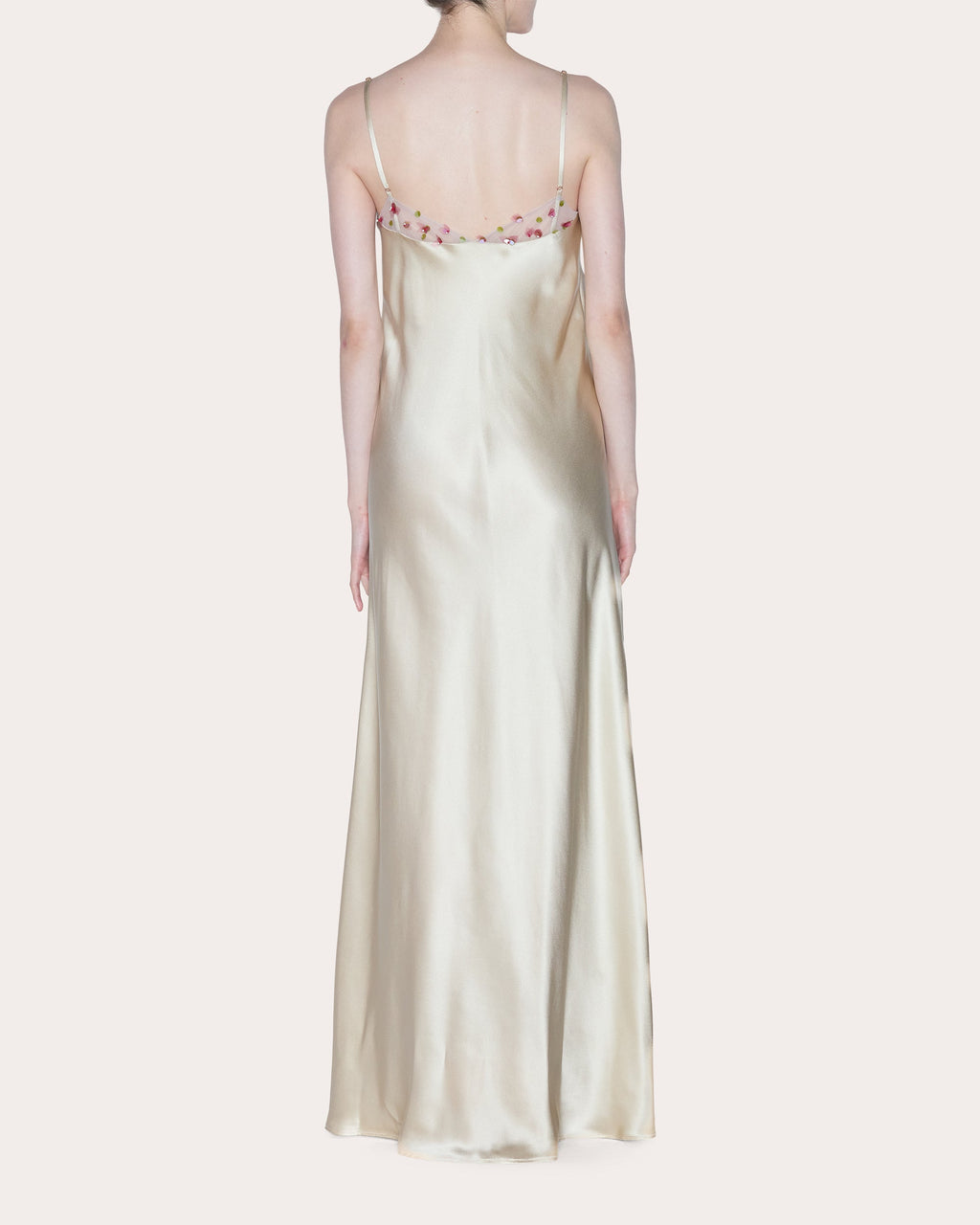 Eternal Beaded Tulle Silk Bias Gown
