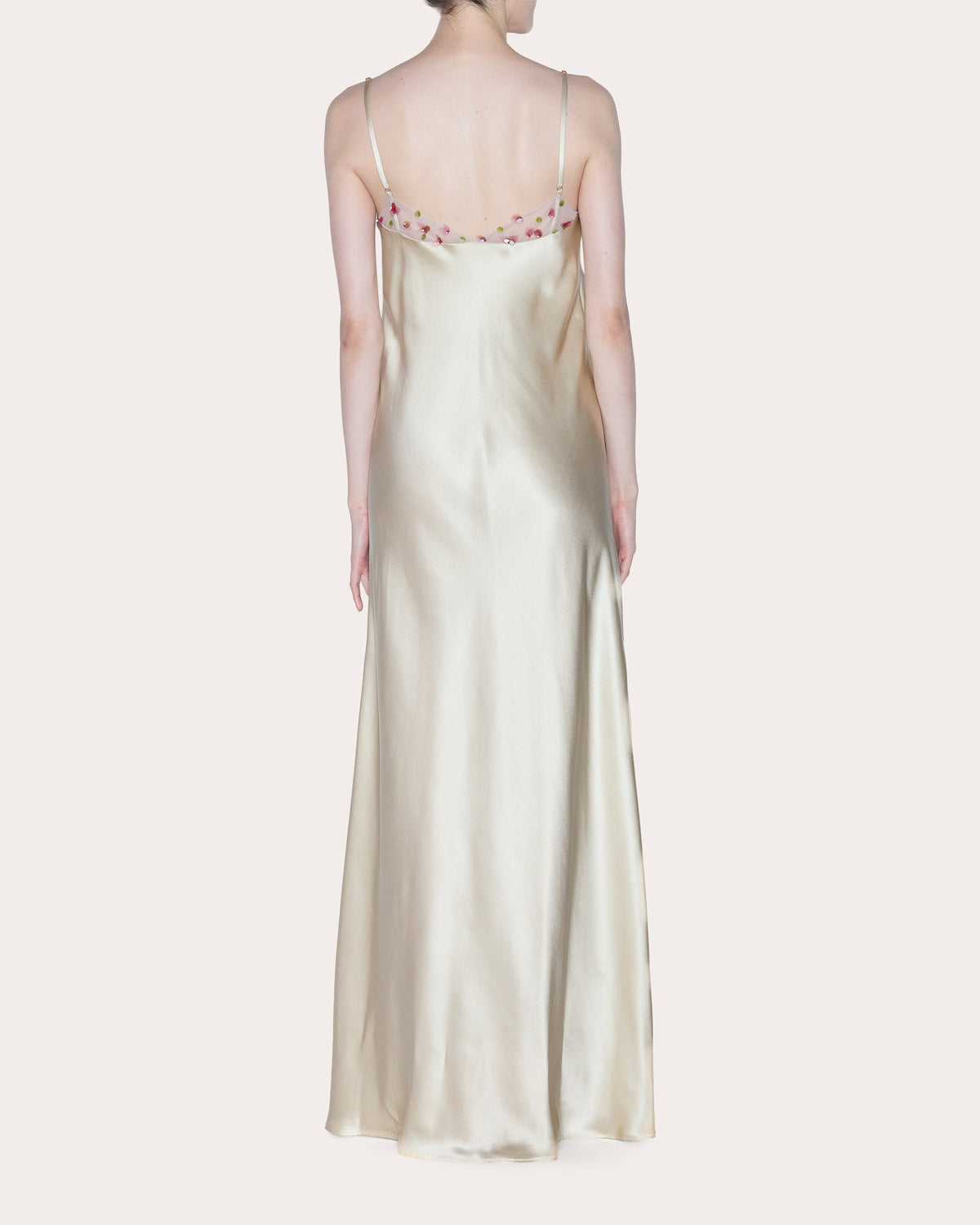 Eternal Beaded Tulle Silk Bias Gown