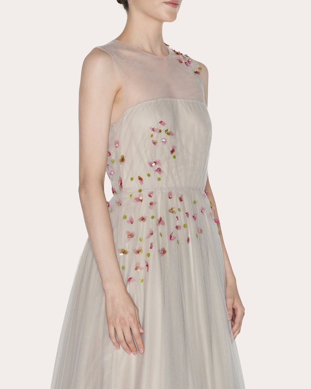 Embrace Beaded Tulle A-Line Gown