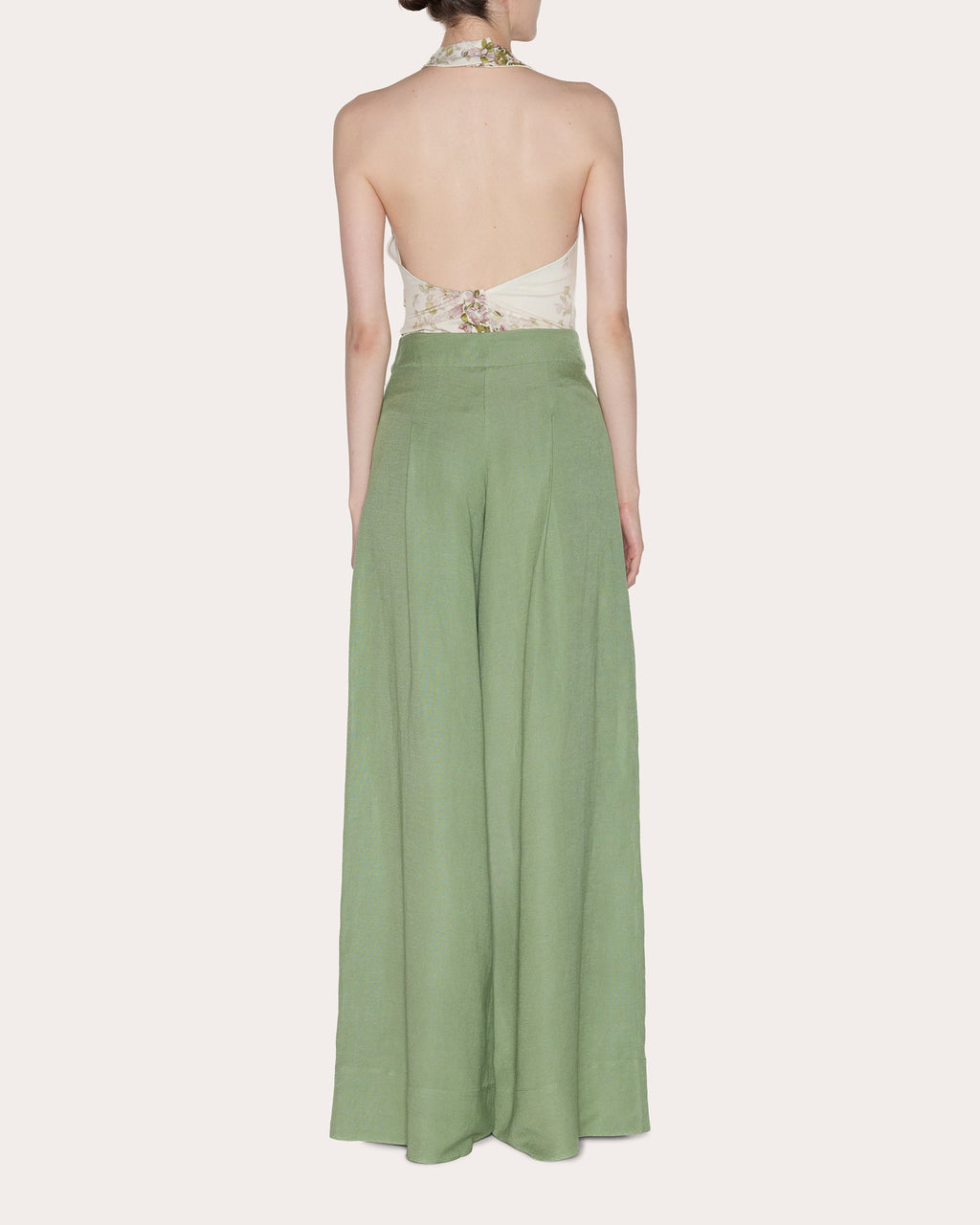 Being Linen Pleated Wide-Leg Pants