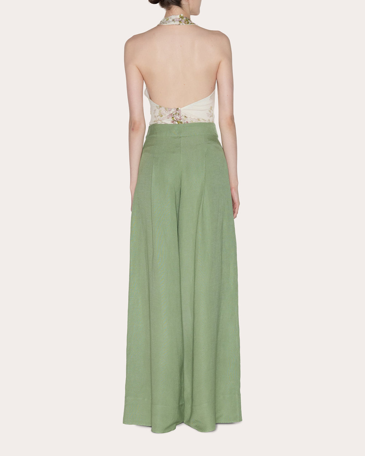 Being Linen Pleated Wide-Leg Pants