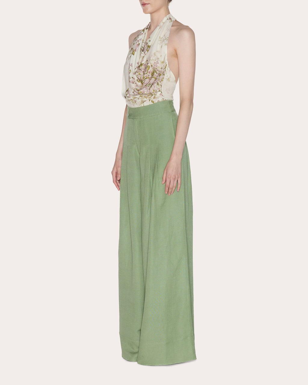 Being Linen Pleated Wide-Leg Pants