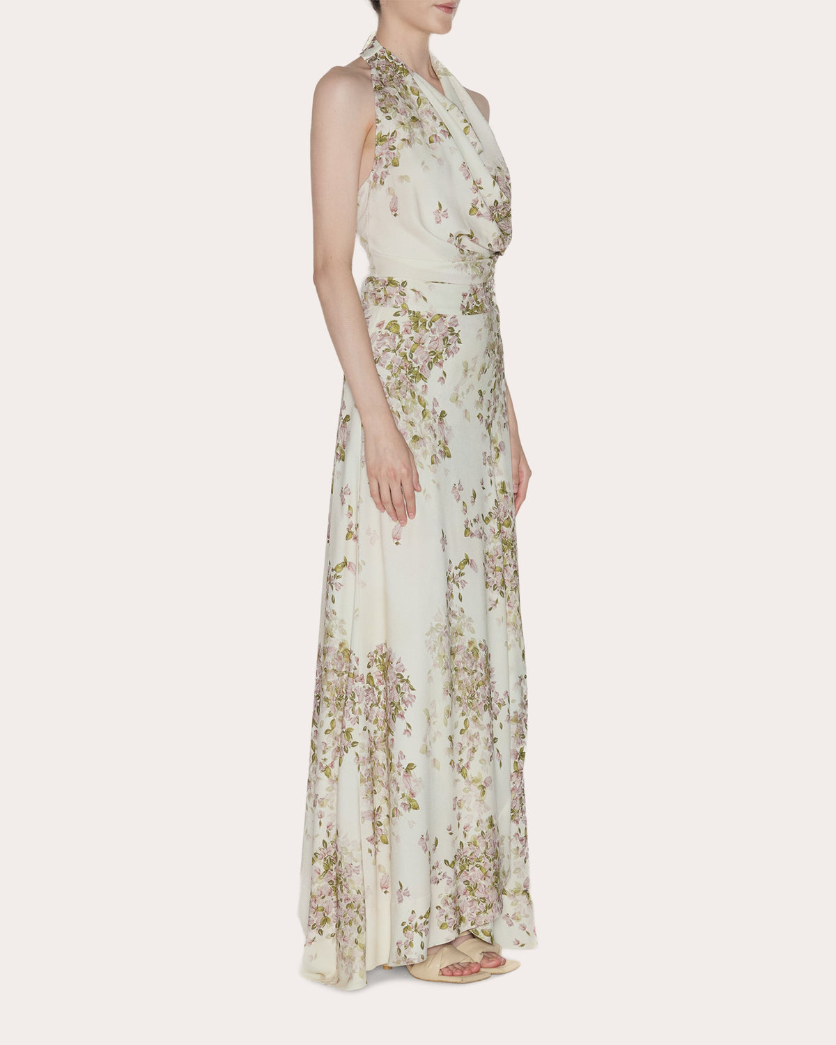 Grace Floral Crepe de Chine Maxi Skirt