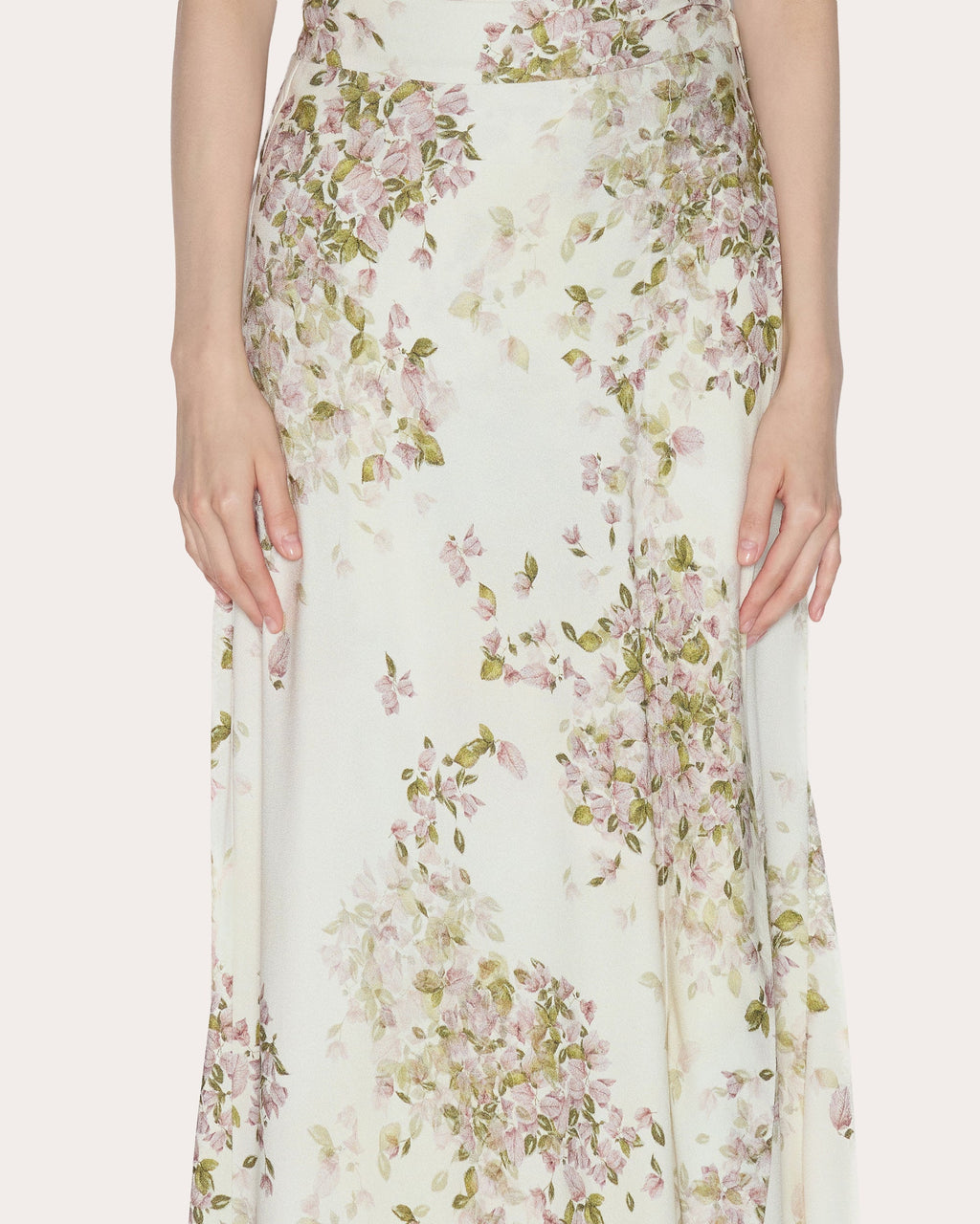 Grace Floral Crepe de Chine Maxi Skirt