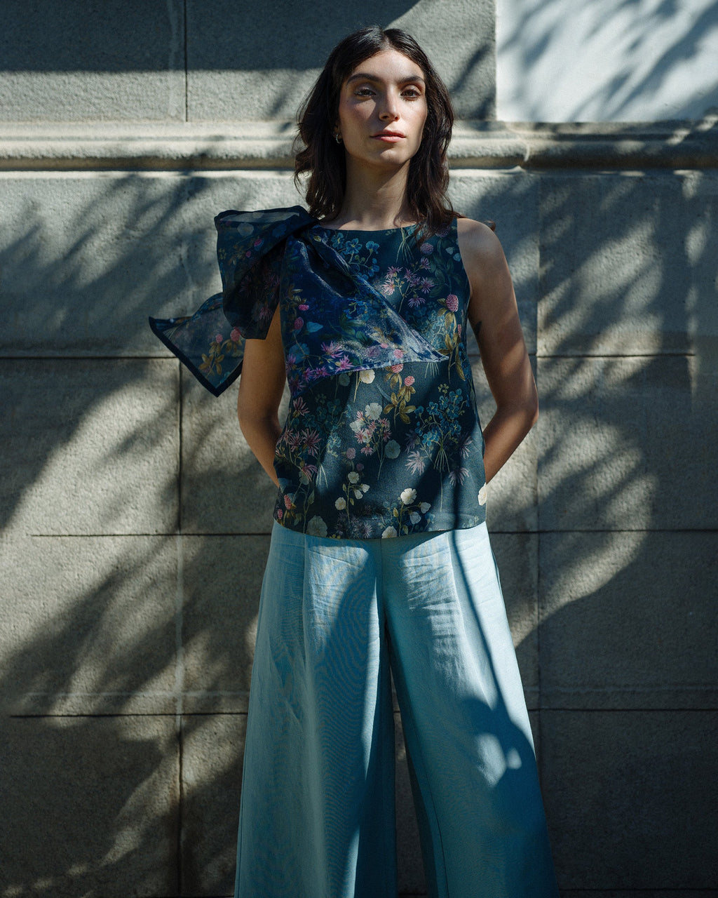 Timeless Linen Pleated Wide-Leg Pants