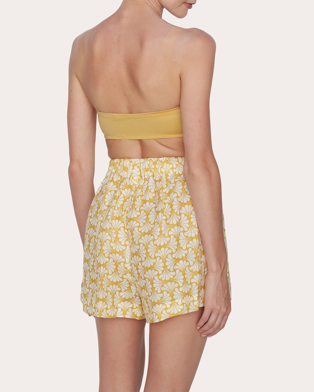 Belen Floral Linen Pull-On Shorts