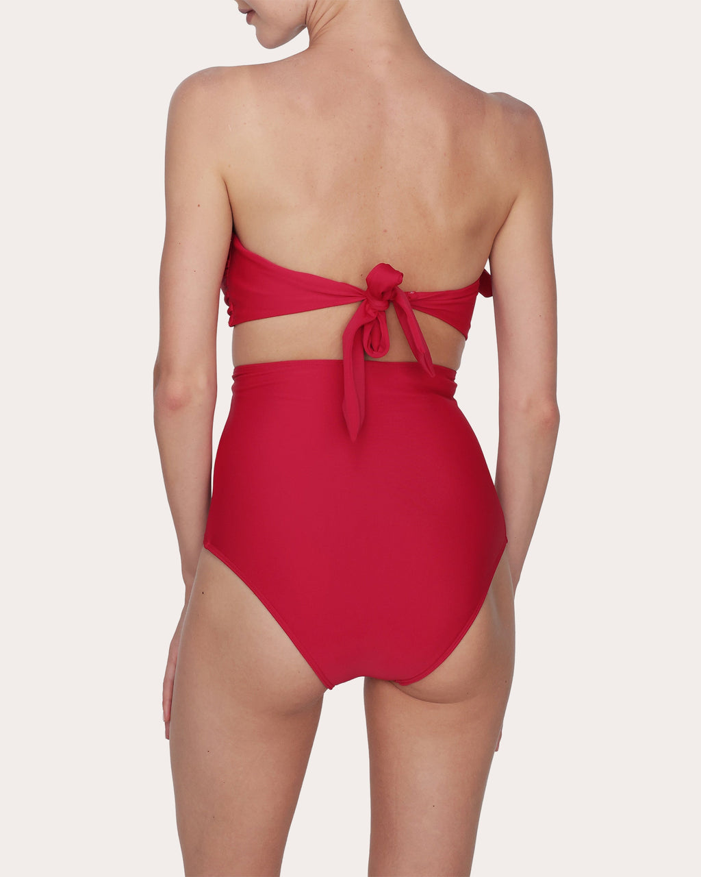 Nath Ruffle Bandeau Bikini Top