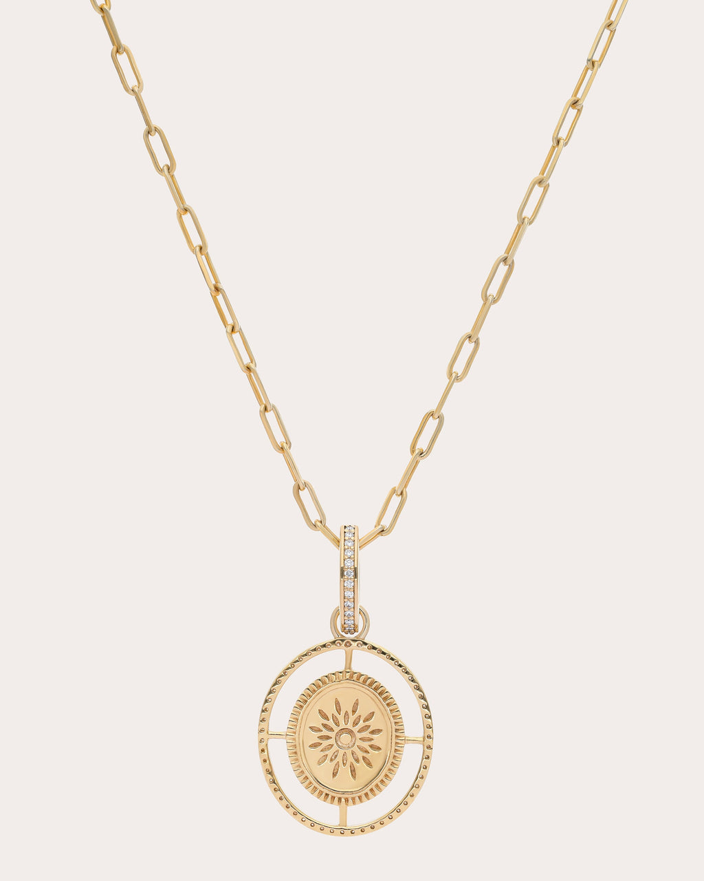 Diamond & 14k Gold Eos Medallion