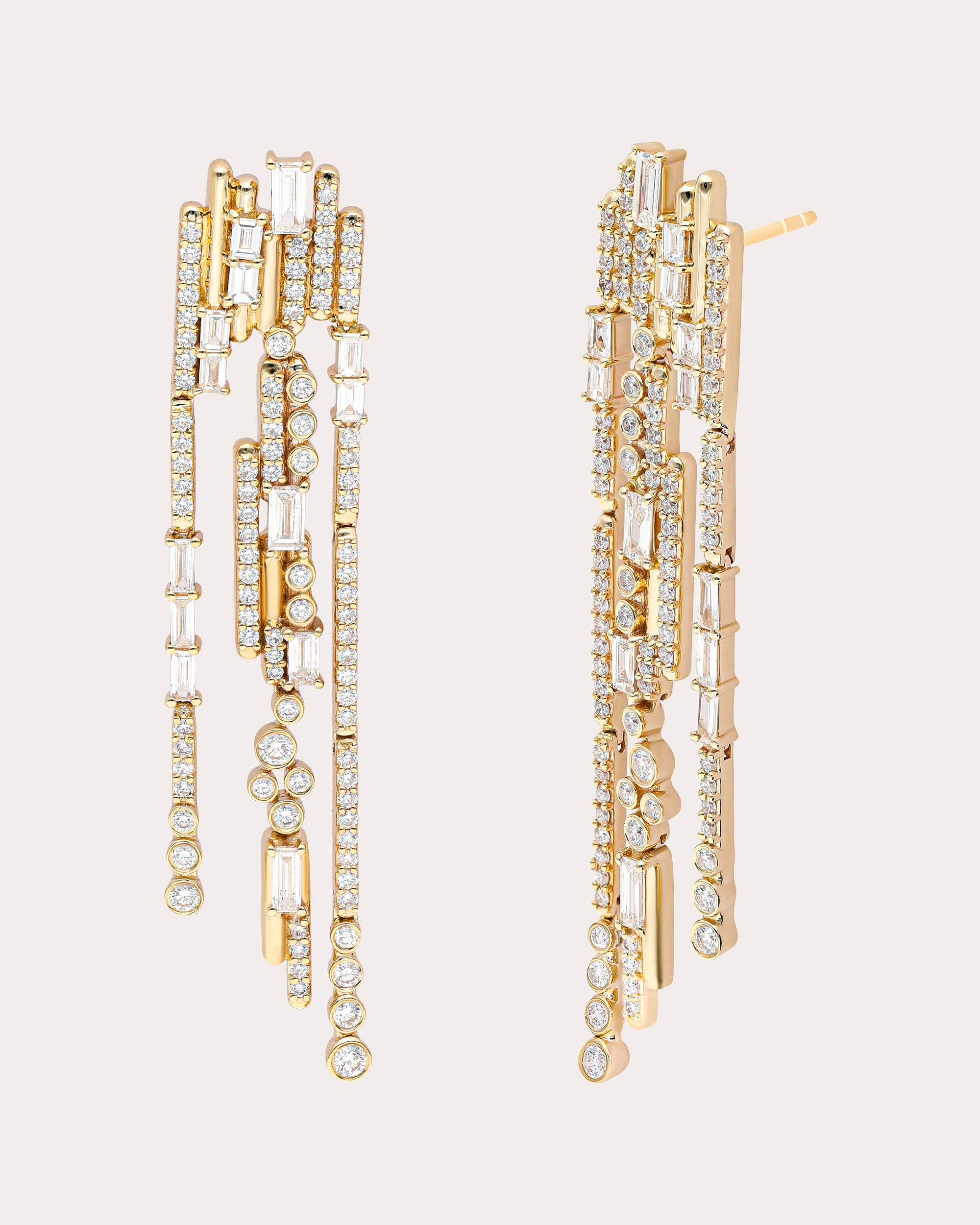 Diamond & 14k Gold Ethereal Glam Drop Earrings