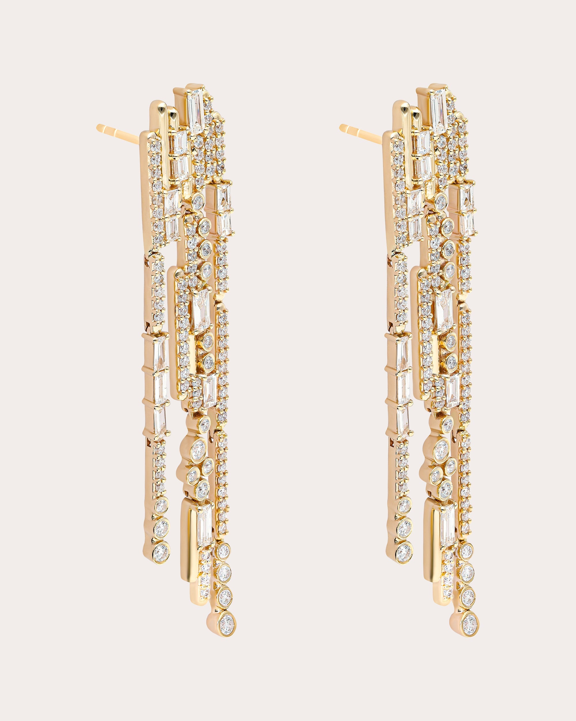 Diamond & 14k Gold Ethereal Glam Drop Earrings