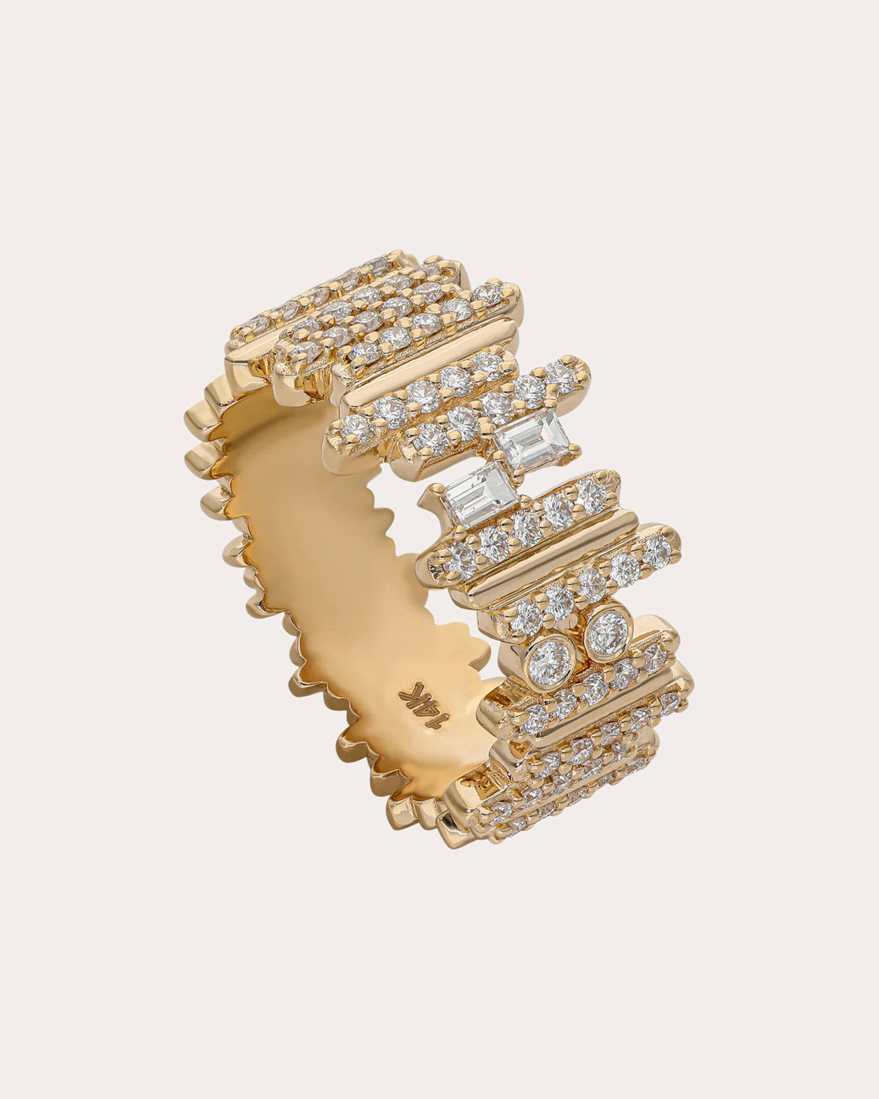 Diamond & 14k Gold Ethereal Cascade Ring