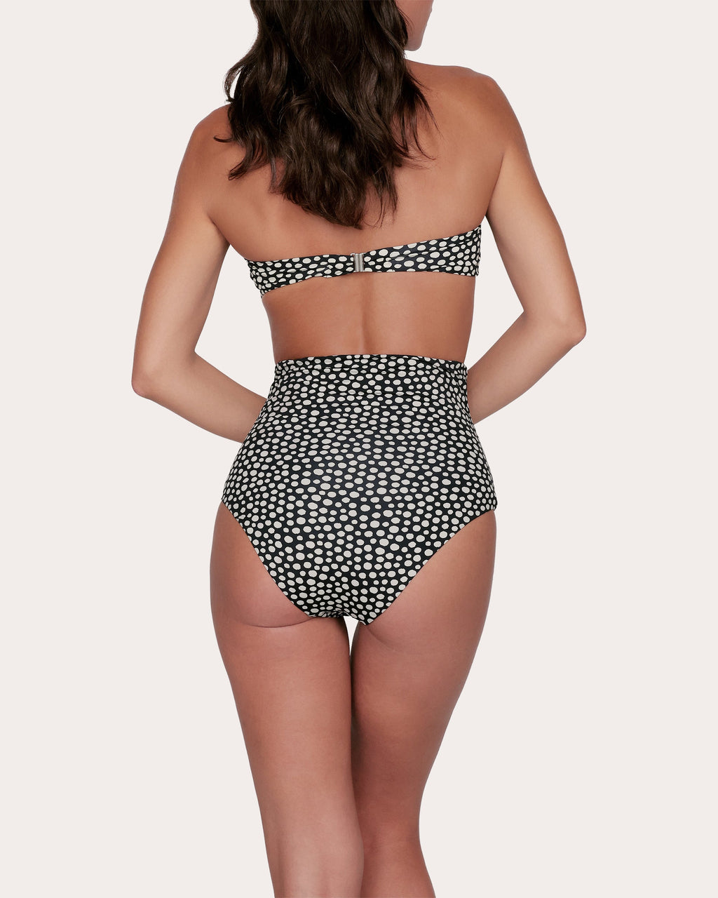 Mia Polka Dot High-Waist Bikini Bottoms