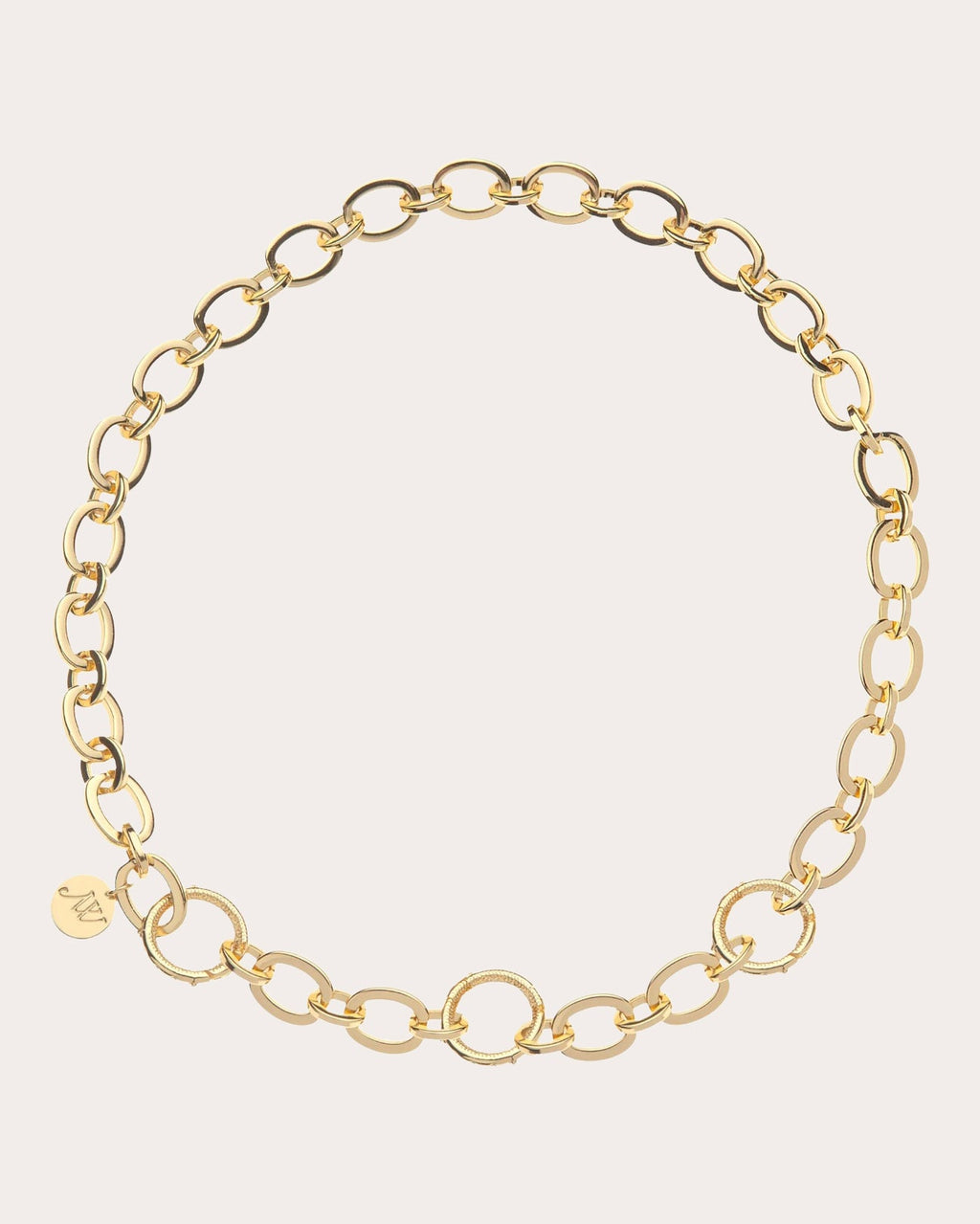 Chunky Link Chain Lariat Necklace