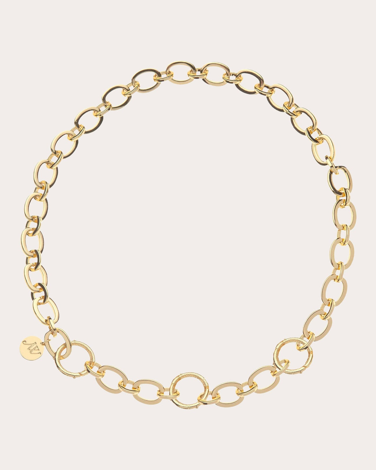 Chunky Link Chain Lariat Necklace