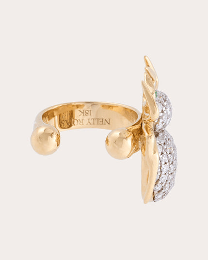 Diamond & 18k Gold Lola Spider Ear Cuff