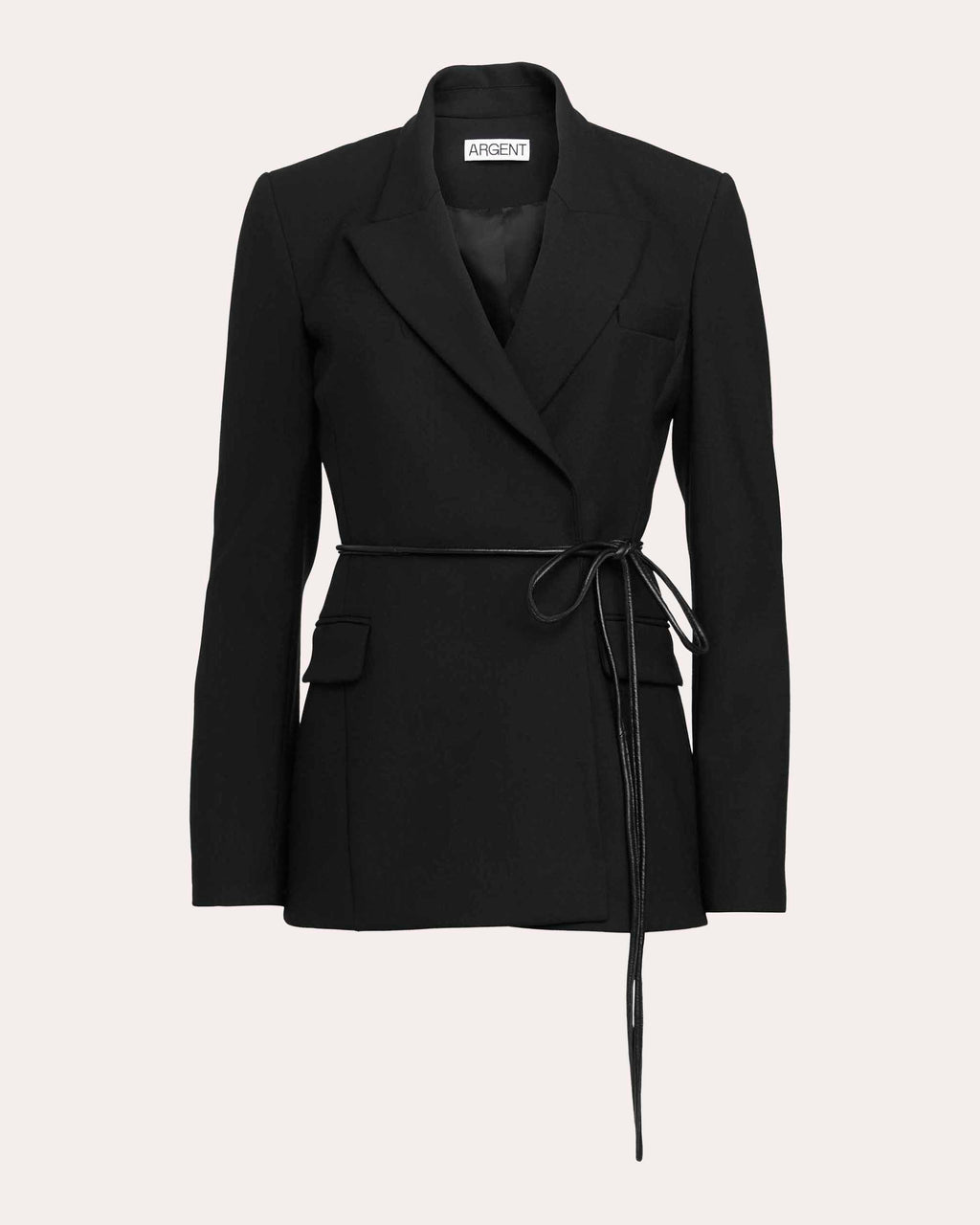 Lenox Heavy Wool Twill Belted Blazer