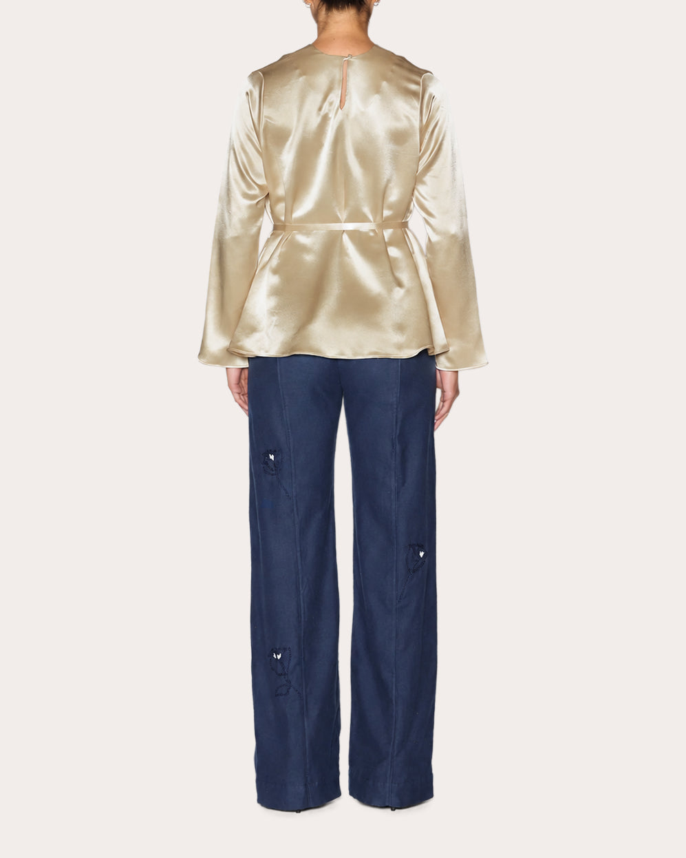 Wholesome Silk Long-Sleeve Top