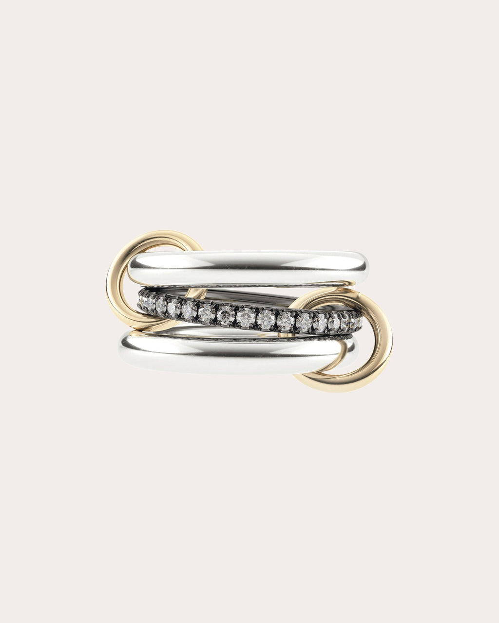 Gray Diamond Libra Ring