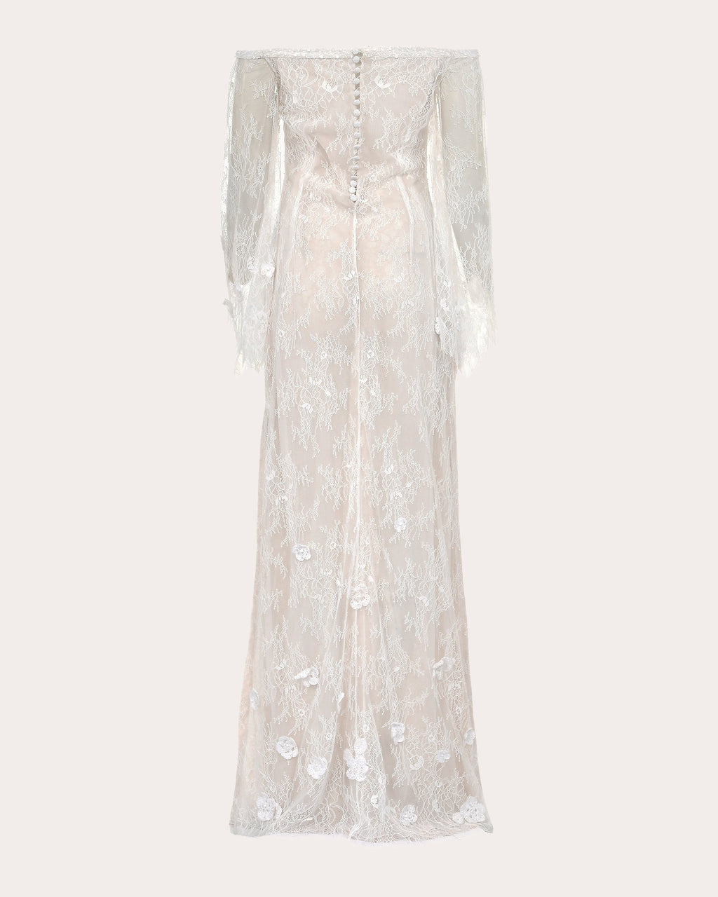 Lily Floral Lace Off-Shoulder Gown